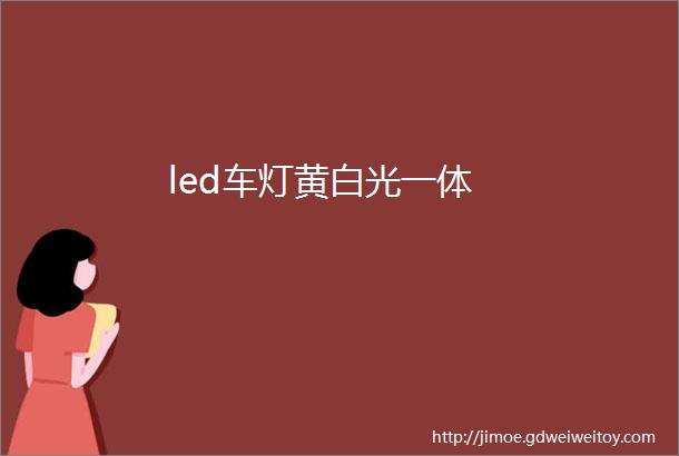 led车灯黄白光一体